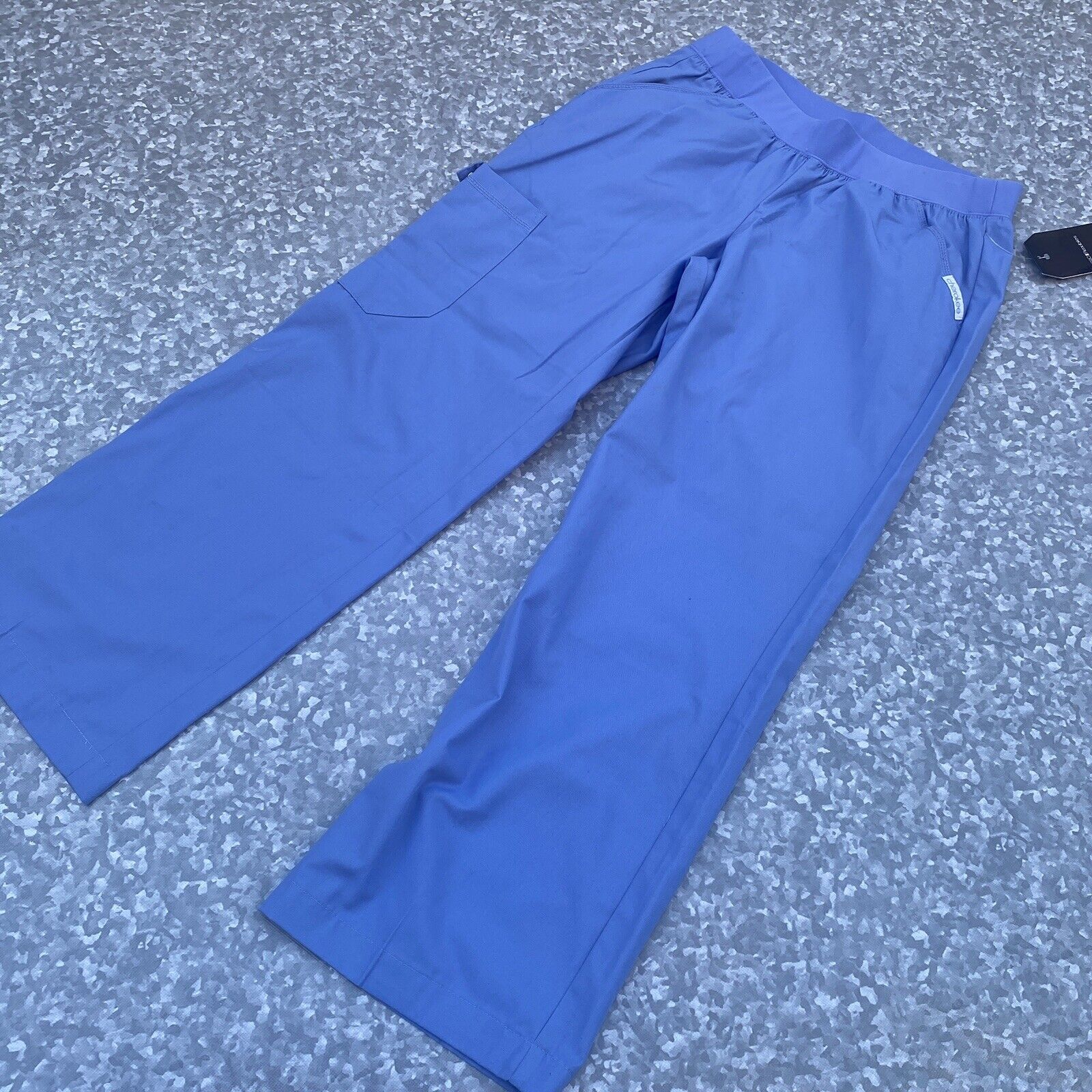 Cherokee Ceil  Blue Size Small Scrub Pants Style 2085 elastic waist