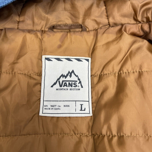 Vans Rutherford Mountain Edition Jacket Blue & Brown Size Large