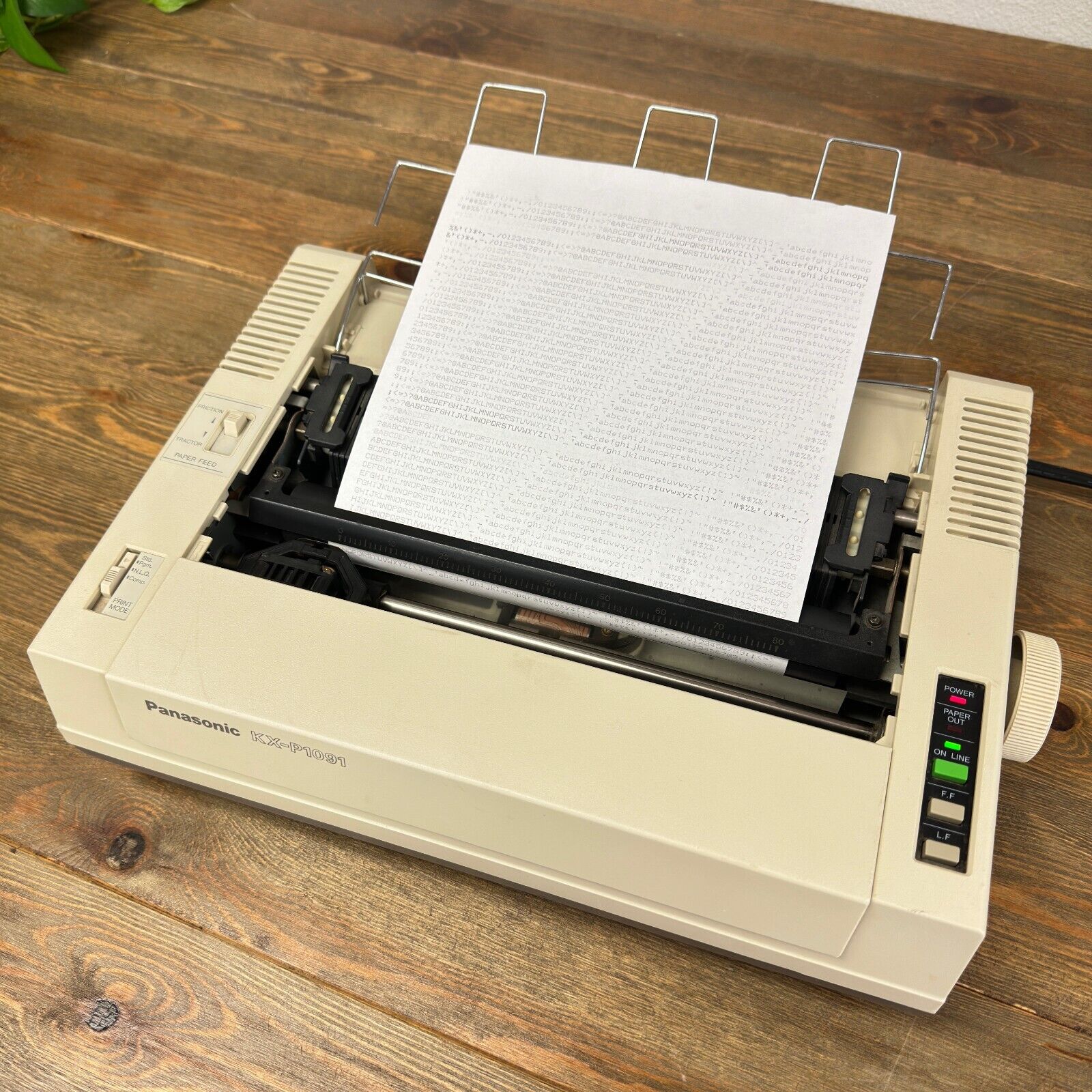 Vintage 1988 PANASONIC KX-P1091 Dot Matrix Printer - Works!