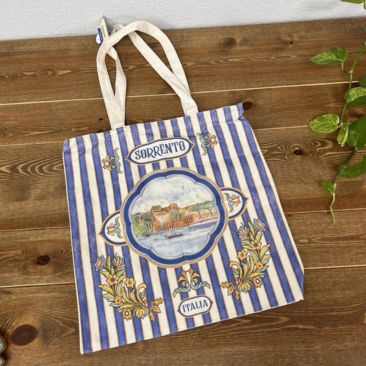 Sorrento Tote, Cotton Canvas Sorrento Reusable Bag, Sorrento Souvenir