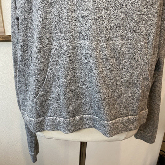 Brandy Melville One Size Sweater Hoodie Gray Womens Drawstring