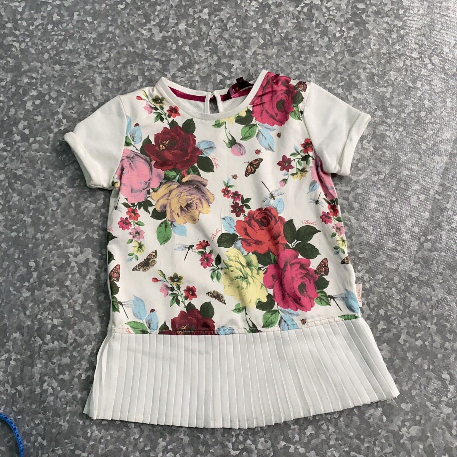 BAKER By TED BAKER Girls Sz 5-6  Floral Shirt