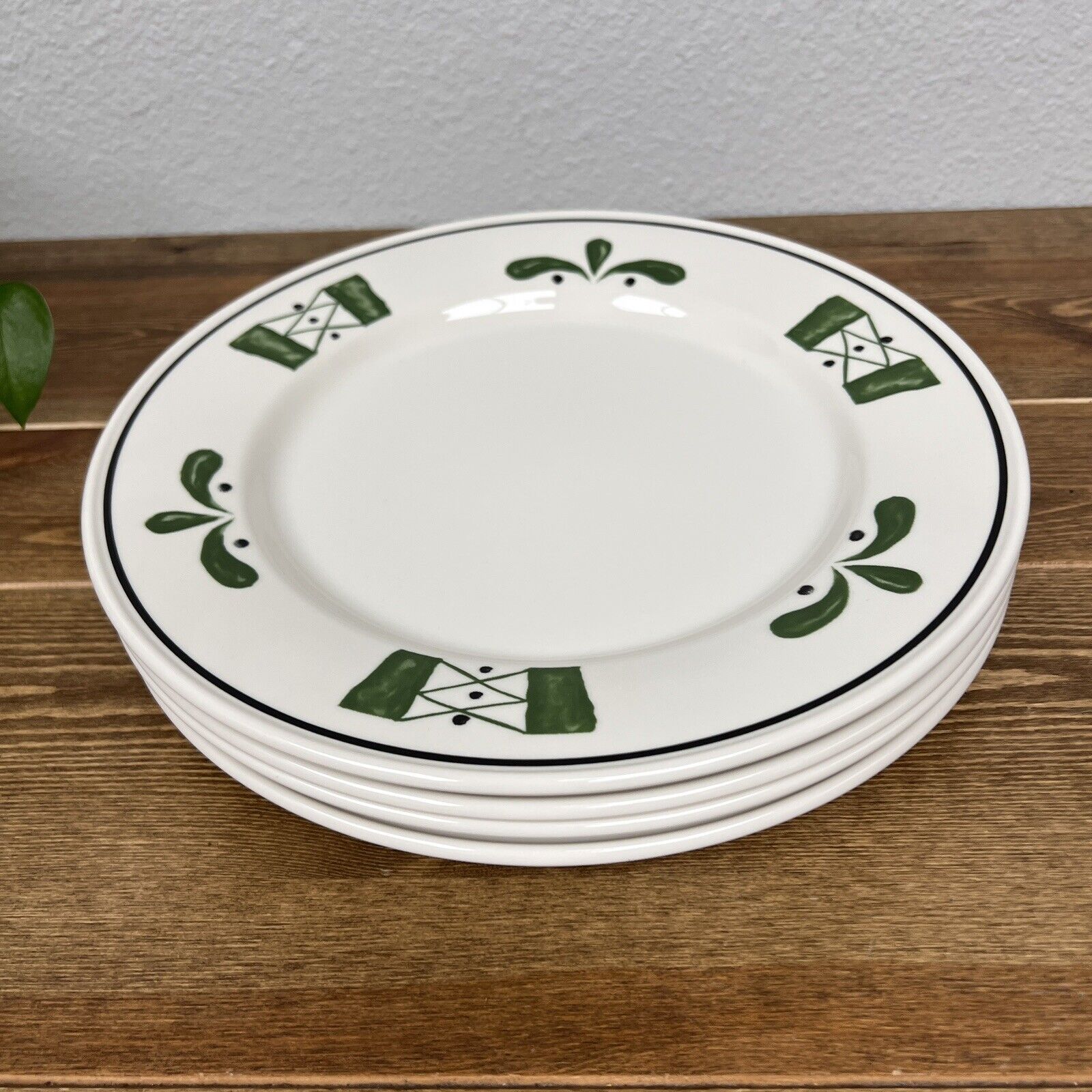 Olive Garden Restaurant Dinner Plates Set Of 4 Vintage Buffalo China