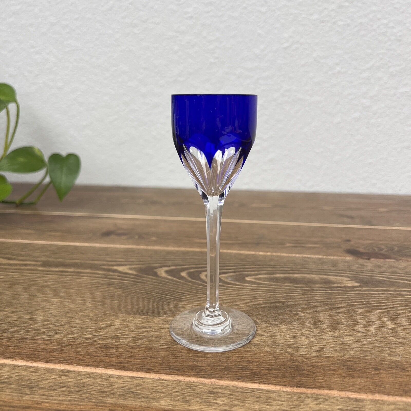 Baccarat France Crystal Genova Blue Cordial Glass 5 1/8" Replacement