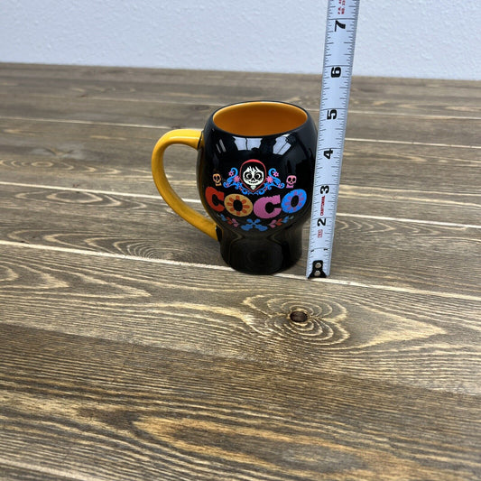 Disney COCO Movie Mug Sugar Skull Color Changing Design ~ DIA DE LOS MUERTOS