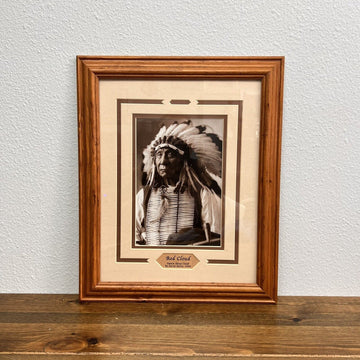 Native American Indian Chief RED CLOUD Framed Photo Oglala Sioux by David Barry