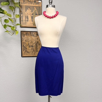 KGR Women's Blue Pencil Skirt Size 8  Vintage Made In USA