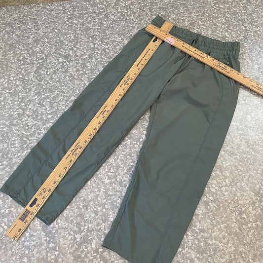 Zella Green Nylon Blend Pants Elastic Waist Pockets Size Small