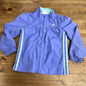 Adidas Girls windbreaker lighweight jacket size 5 toddler