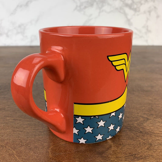 Wonder Woman Logo Classic Mug - DC Comics - Red Coffee Cup