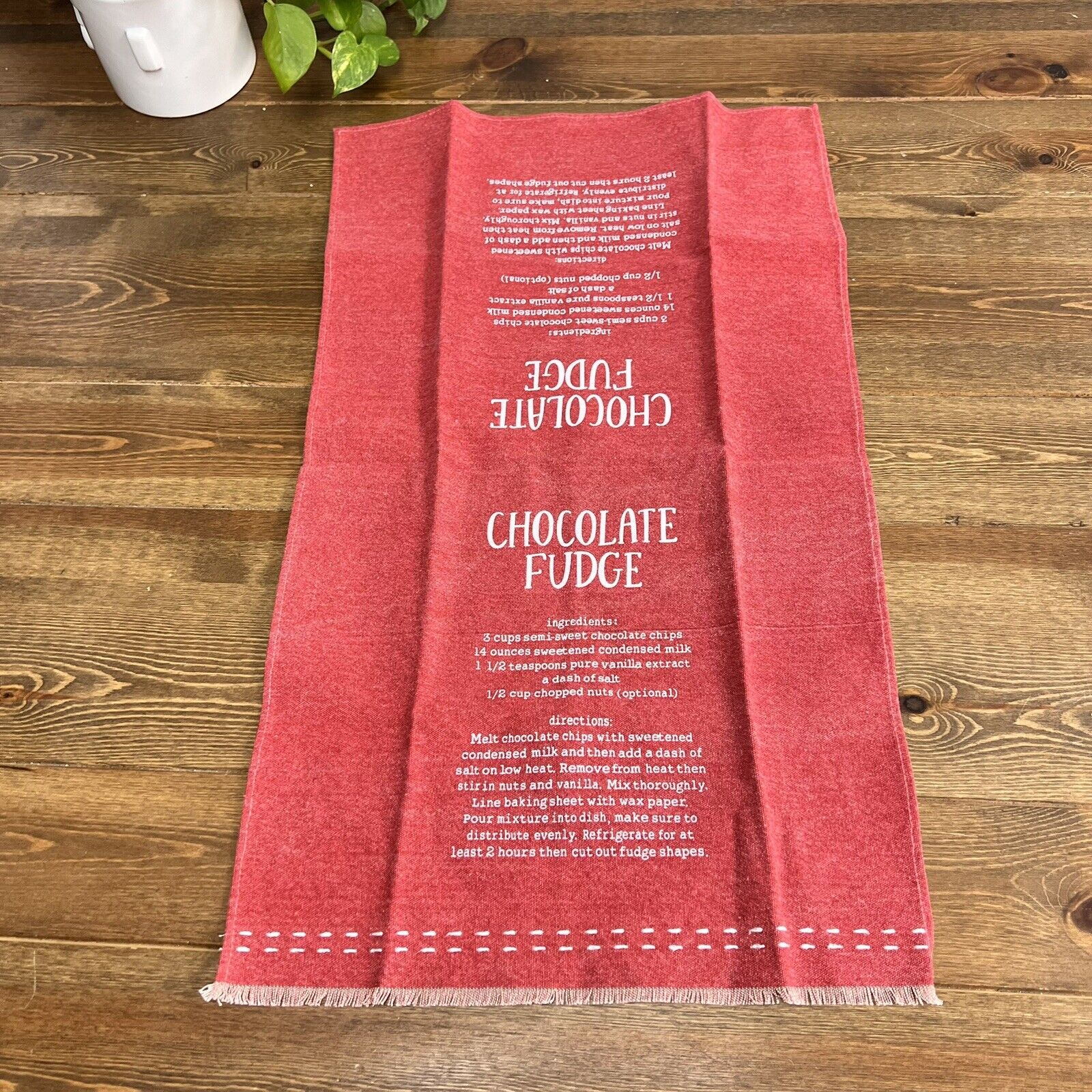 Mud Pie Christmas Chocolate Fudge Kitchen Towel Cookie