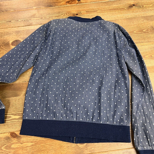 Harper Canyon Girls Jacket Size 10 -12 Blue And White