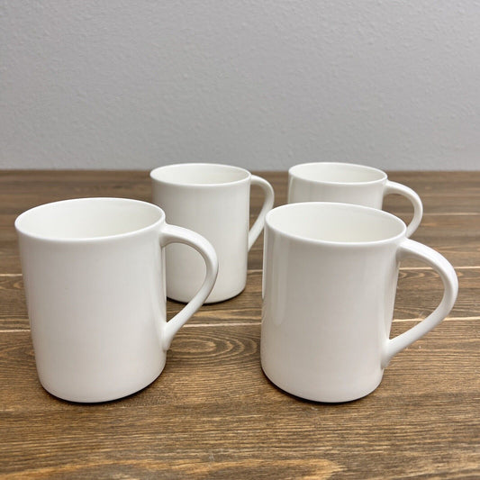 1 Coffee Mug Cup Mikasa Elegance White AN011 Bone China Set Of 4