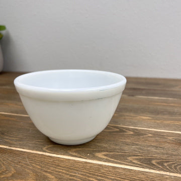 Vintage Pyrex Mixing Nesting Bowl Small White Opal Rare