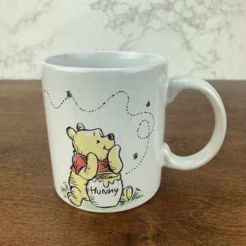 Disney Winnie The Pooh & Piglet Chasing Honey and Bees Coffee Mug