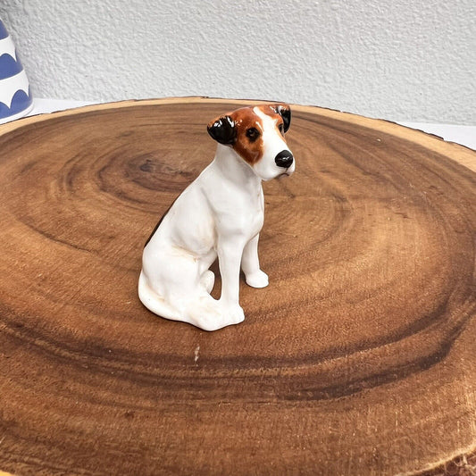 Vintage Royal Doulton Seated Fox Terrier Dog Figurine K8 2 5/8" Scarce MINT