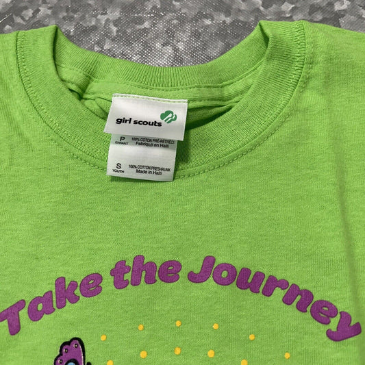 Girl Scout t-shirt green Take The Journey Size Small