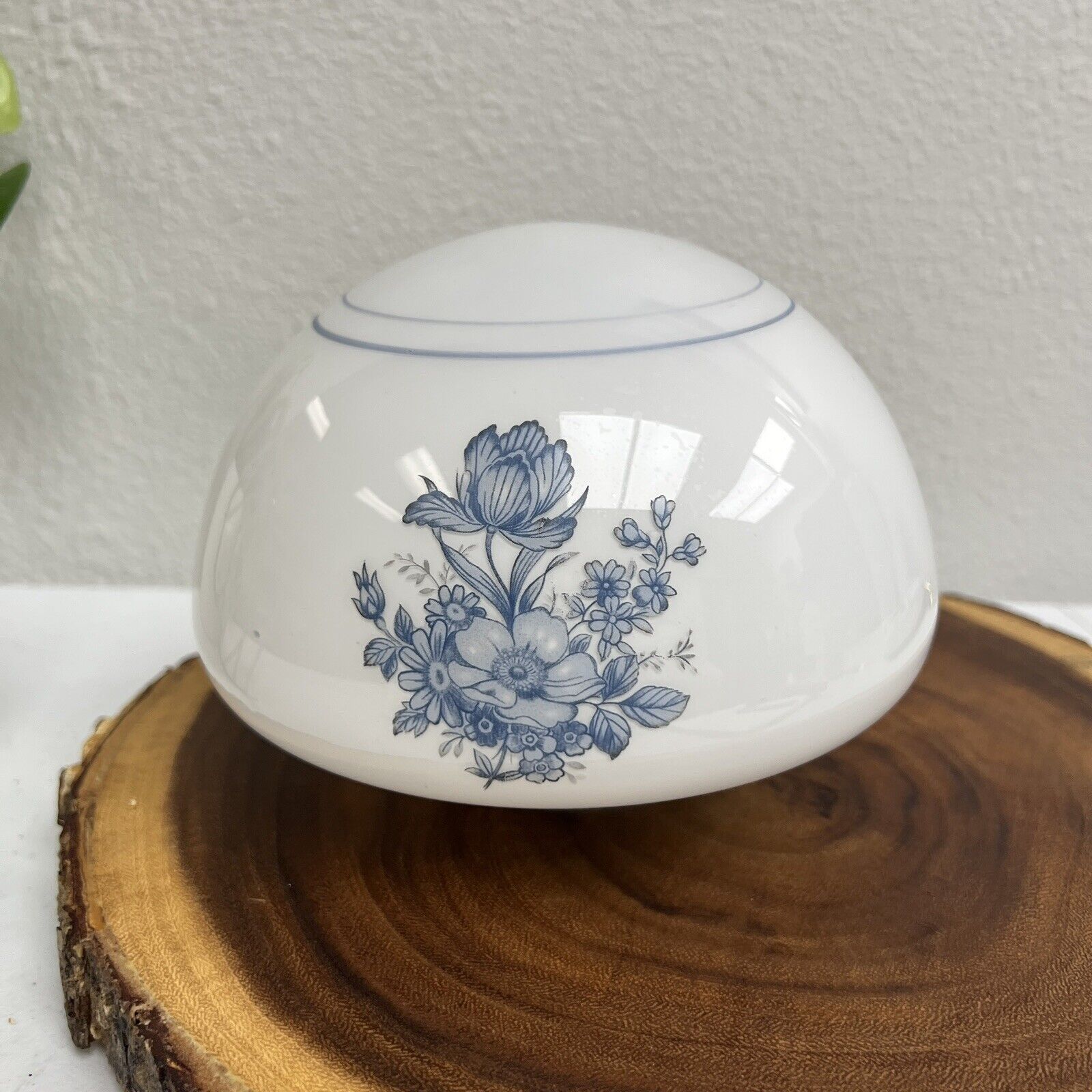 Vintage Blue Flowers Ceiling Light Shade