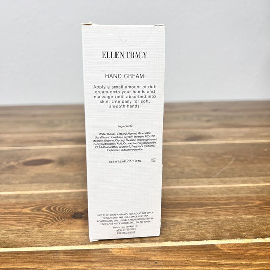 Ellen Tracy EUCALYPTUS and MINT Hand Cream 150 Ml.  Brand New And Sealed