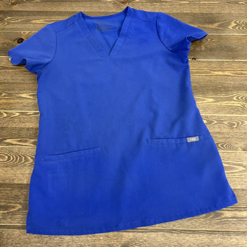 FIGS Technical Collection XXS Royal Blue Scrub Top