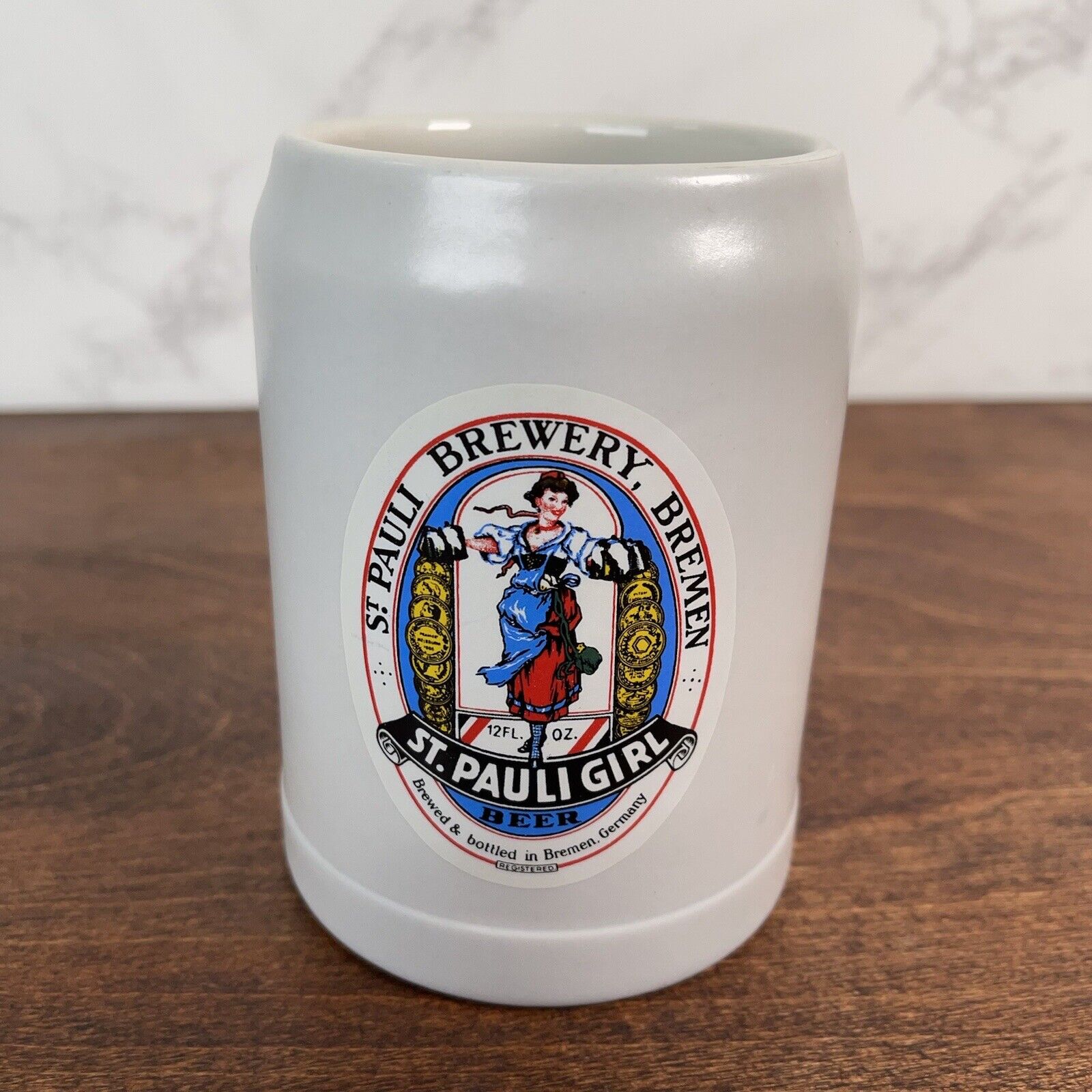 ST. PAULI GIRL BEER MUG with Logo Vintage