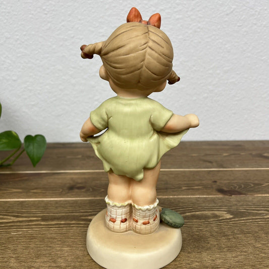 Memories Of Yesterday Girl Figurine 1987 “Mommy, I Teared It”  Torn Dress Tears