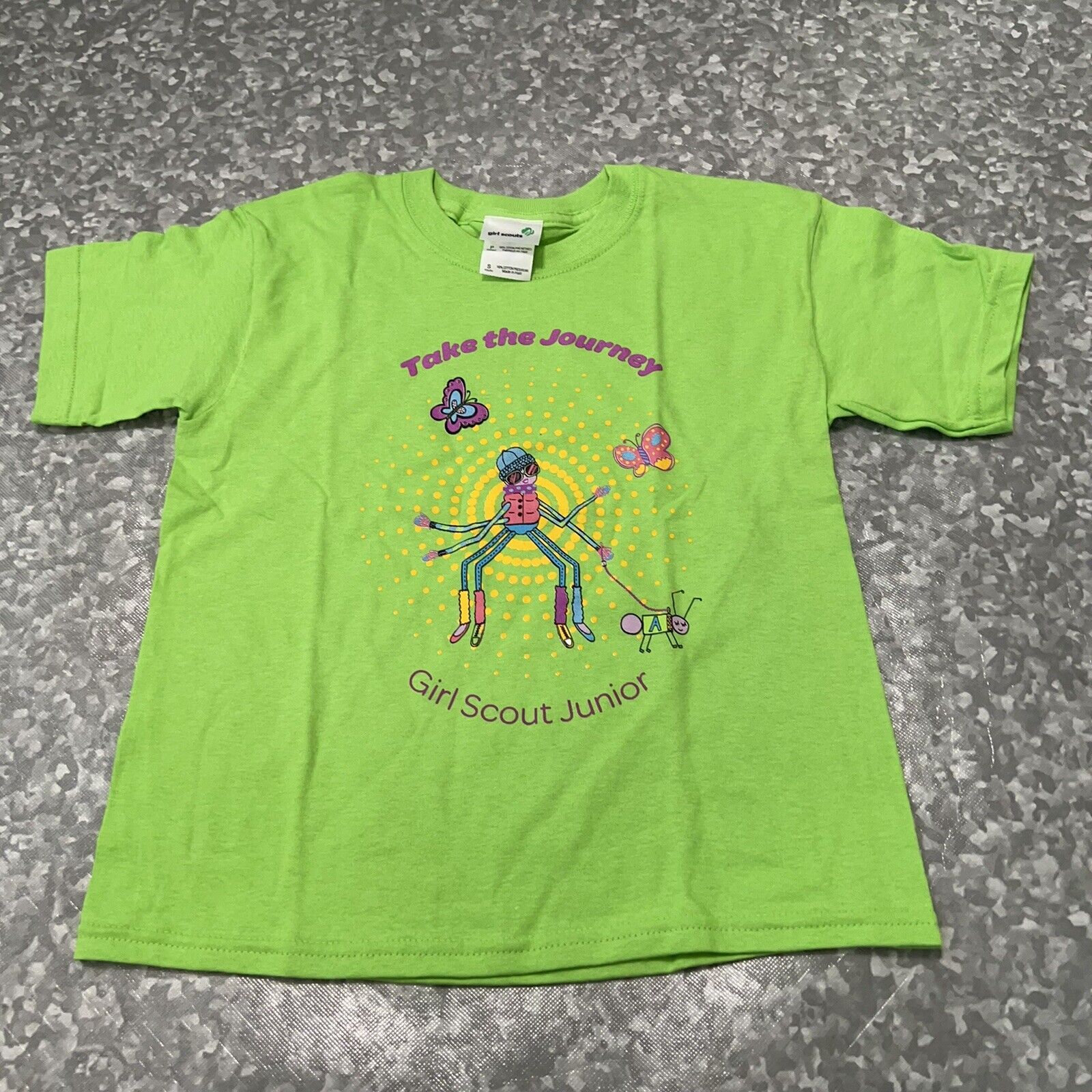 Girl Scout t-shirt green Take The Journey Size Small