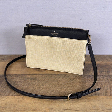 Kate Spade  Natural & Black Cameron Street Clarise Crossbody Bag New