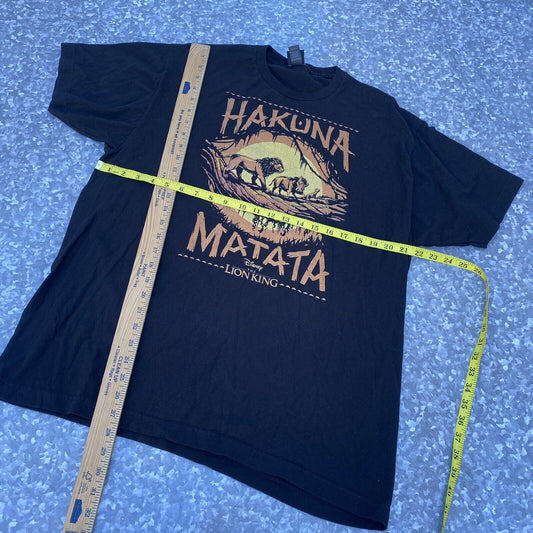 Disney The Lion King Hakuna Matata Graphic T-shirt Dark Gray Men's XL