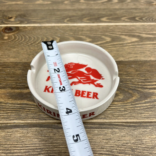 RARE Vintage Kirin Beer 4" Ashtray Japan Red White Ontario California