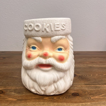 Vintage Empire Santa Claus Plastic Cookie Jar 1970's Blow Mold NO LID BASE ONLY