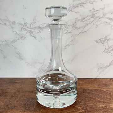 Krosno Crystal Decanter Made in Poland Heavy Barware Cocktails