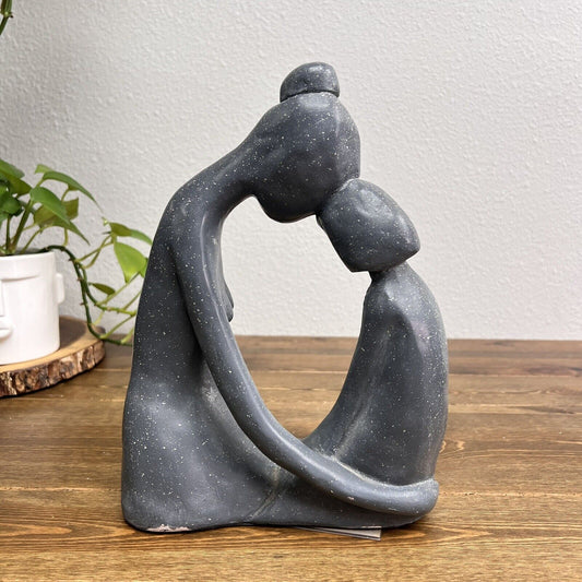 Austin Sculpture Klara Sever 1971 Signed Titled Girl Talk Gray w/Paperwork