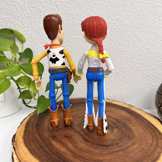 Woody And Jessie  Toy Story/Pixar/Disney Posable Figurines 9"