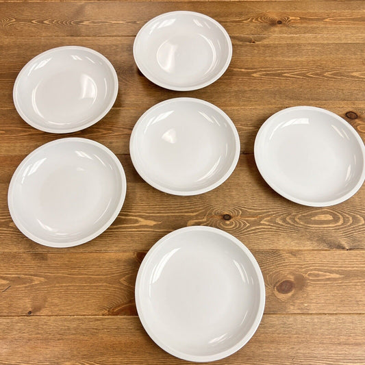 Crate & Barrel Salad Plates White 7.5” Replacements Set Of 5