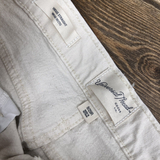 Women's Vintage Straight Jeans Beige - Universal Thread Size 8/29 R