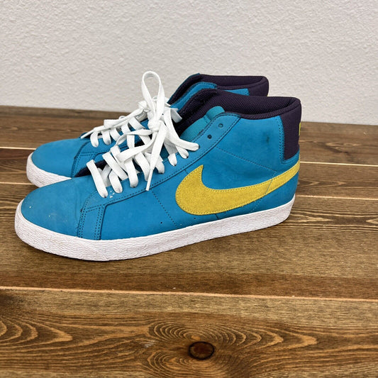 Nike SB Blazer 2009 Premium Aqua Blue Size 12 high Top 314070-332