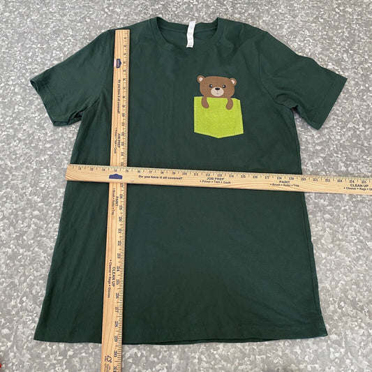 Faux Pocket Bear Green T-shirt Large Men’s