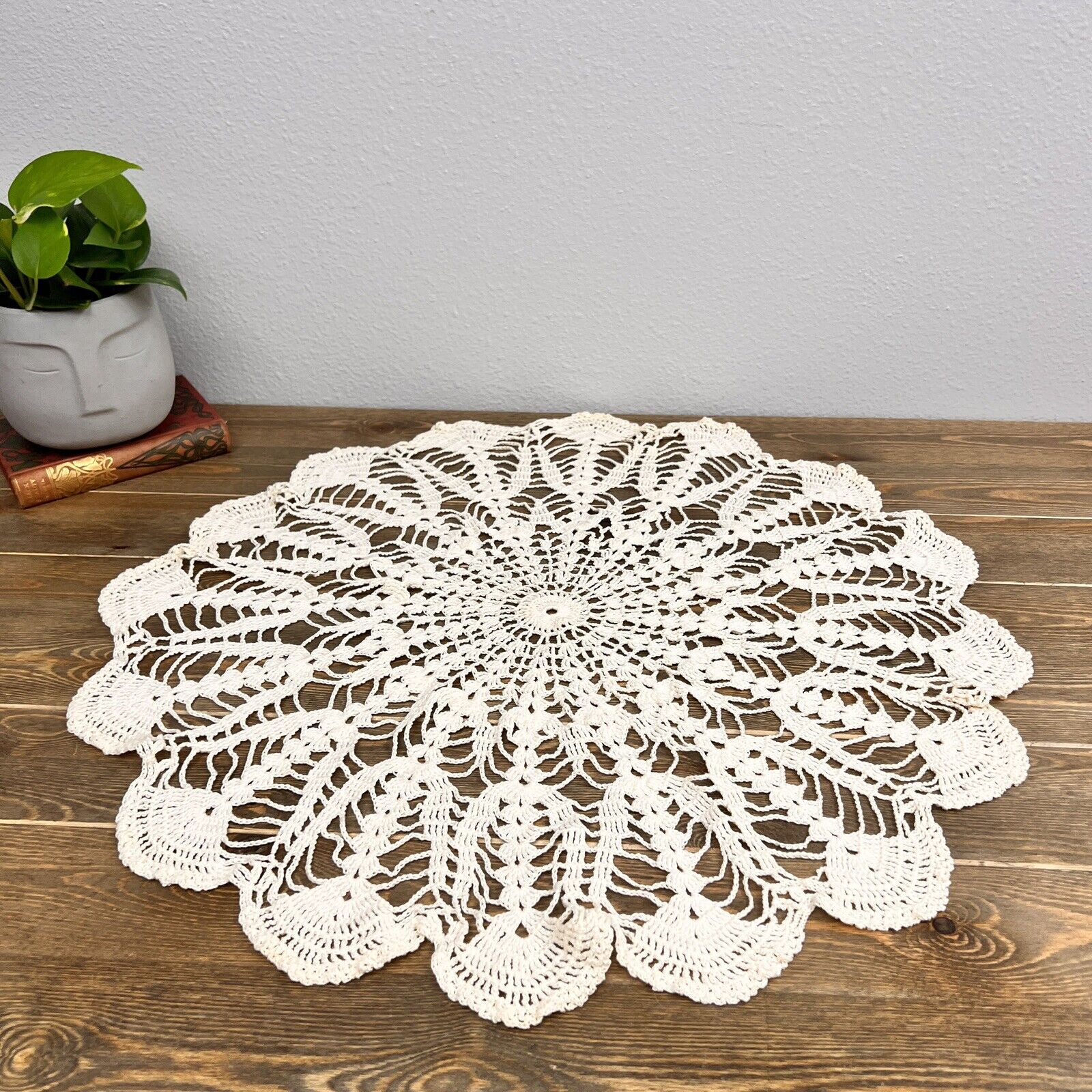 Vintage Circle Crochet Spider Web Design  Boho