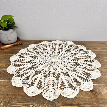 Vintage Circle Crochet Spider Web Design  Boho