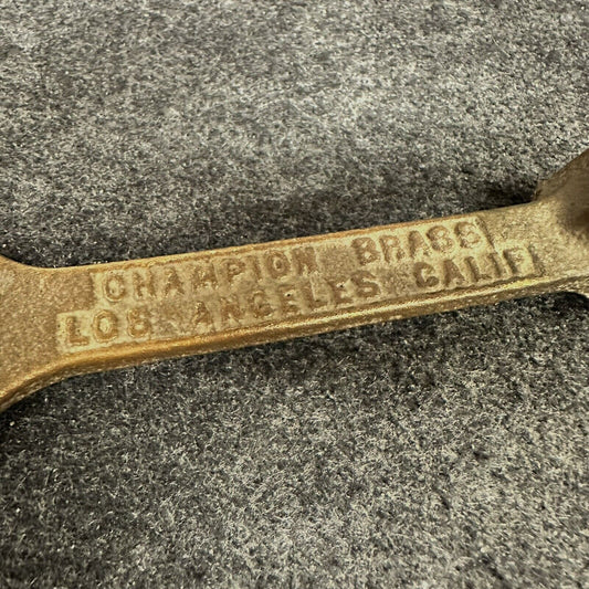 Vintage Champion Brass Sprinkler Head Tool Wrench Los Angeles California USA