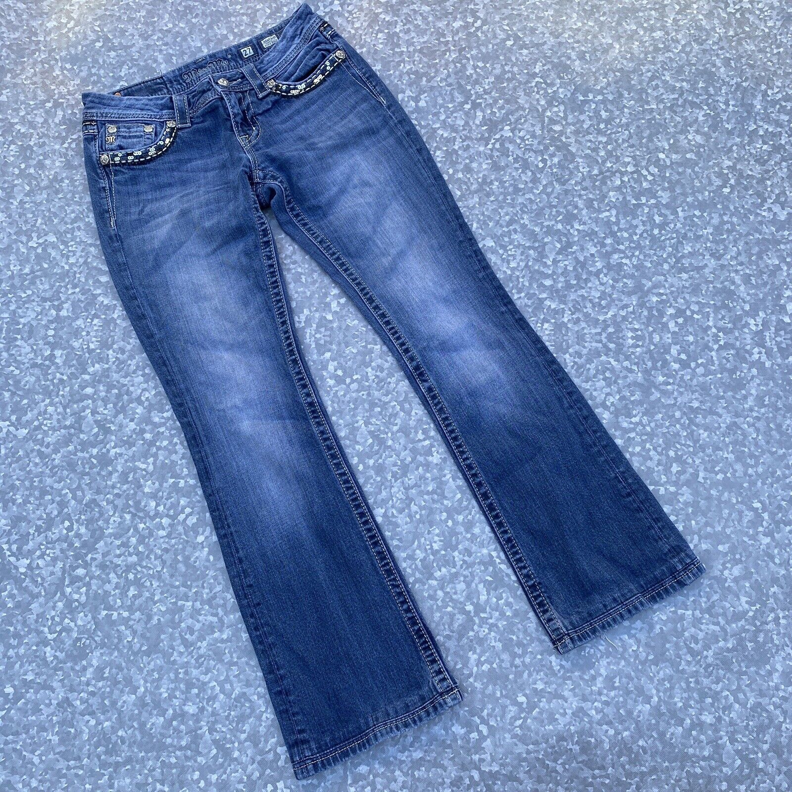 MISS ME Women's "JE5453E9X"" Easy Boot Cut Jeans Size 27