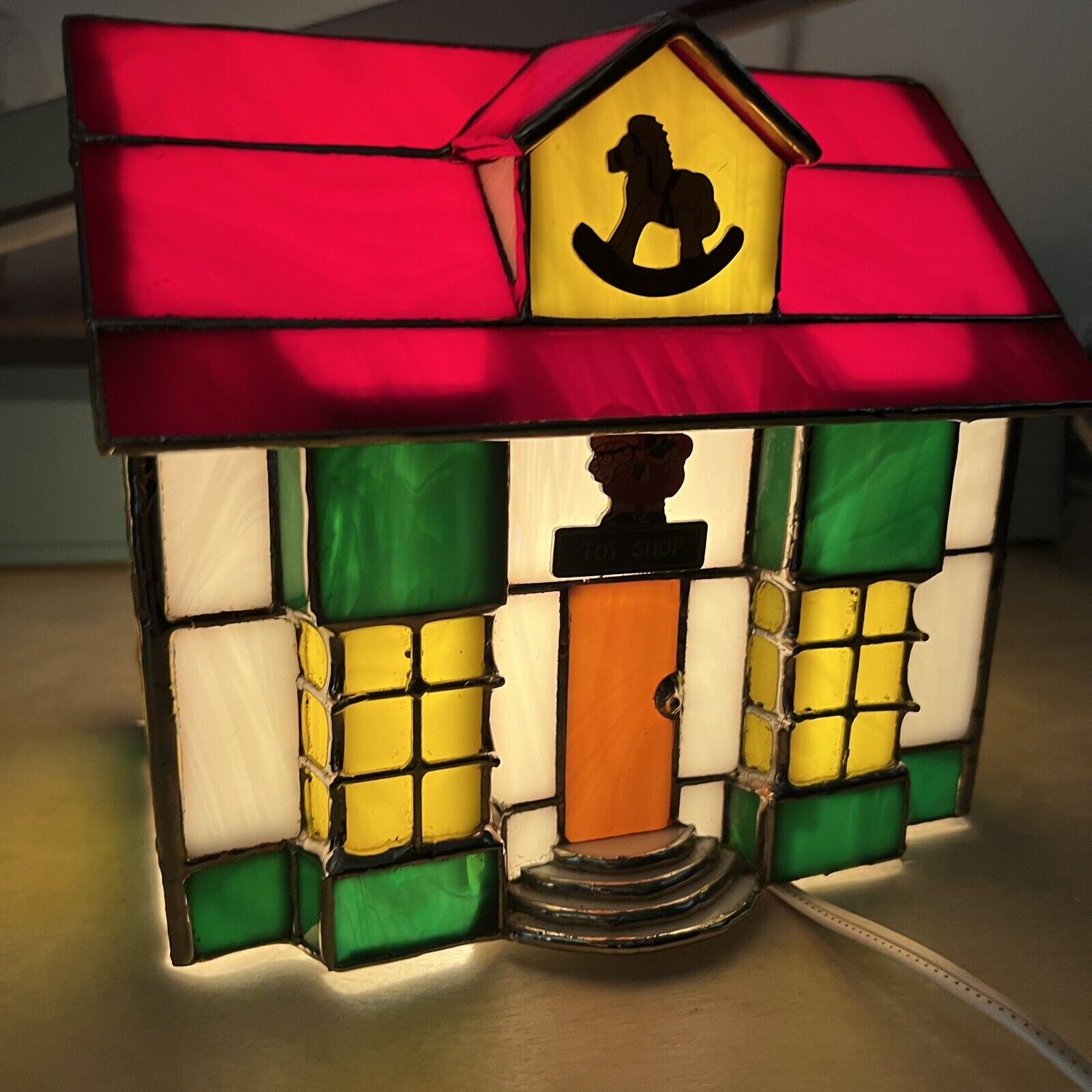 Rare Vintage Holiday Toy Shop Night Light Table Lamp