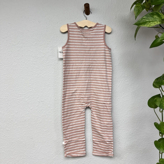 Little Planet by Carter's Pink Striped Romper Jumpsuit 1PC Girl Sz 3