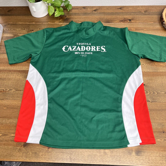 CAZADORES Tequila Soccer Jersey shirt  #10 Futbol Color Block XLARGE