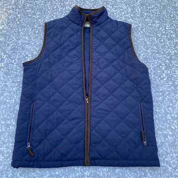 field & Stream Mens Blue Quilted Soft Vest size Small NEW