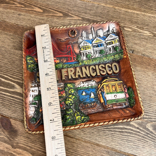 Vintage San Francisco SNCO 3D Souvenir Wall Plate