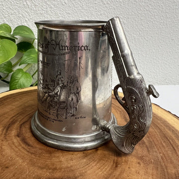 Vintage Declaration 13 States Of America English Pewter Mug E.G. Tōvōy