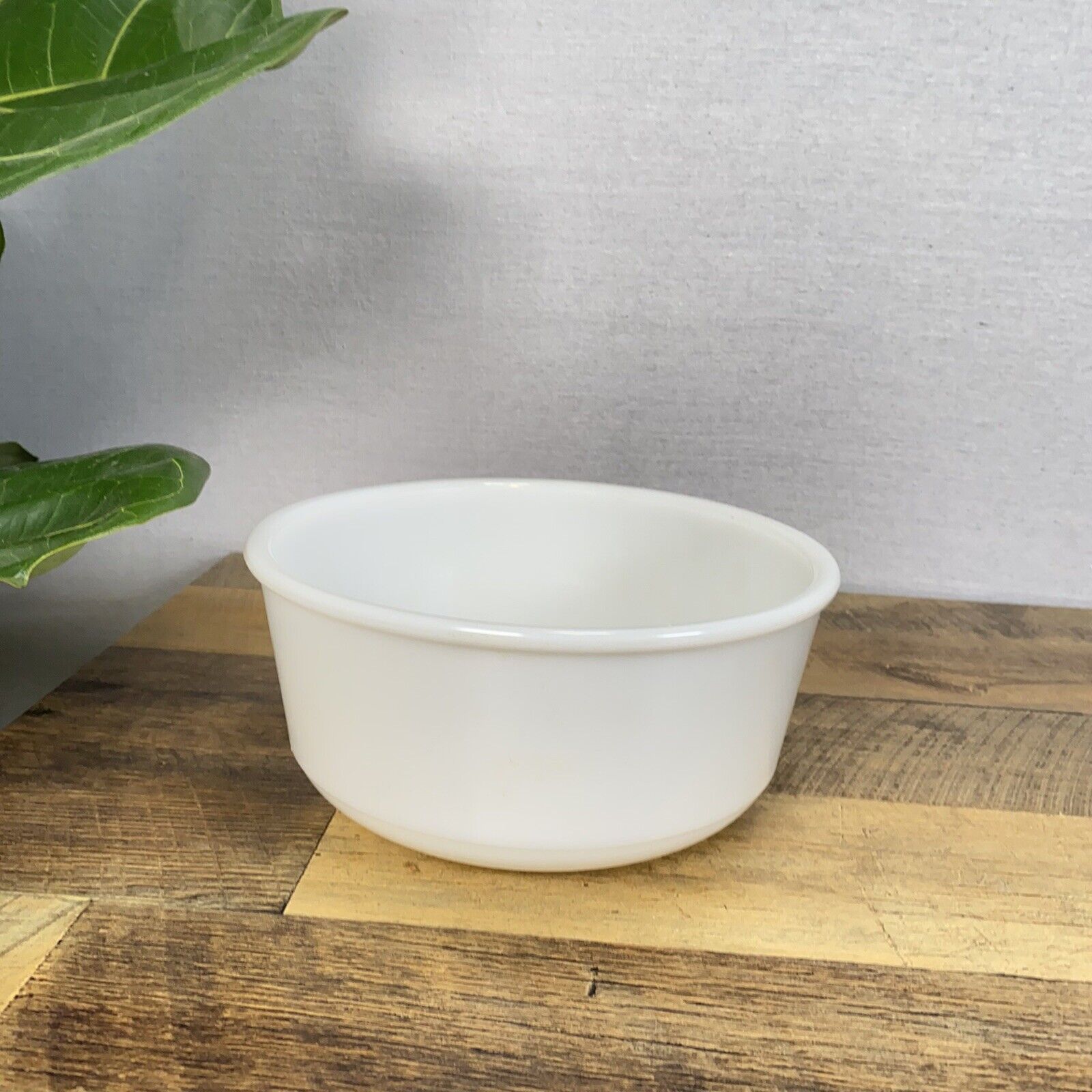 Vintage White Milk Glass Mixing Bowl