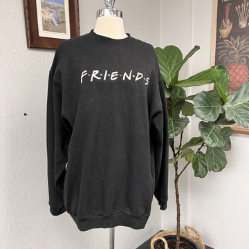 Vintage 90s FRIENDS Show NBC Experience Store Embroidered Sweatshirt Med